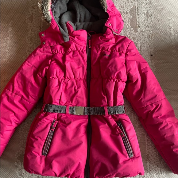 Girls Gusti Snowsuit - Size 12 - Pink and Grey- For -40 degree weather - Picture 3 of 6